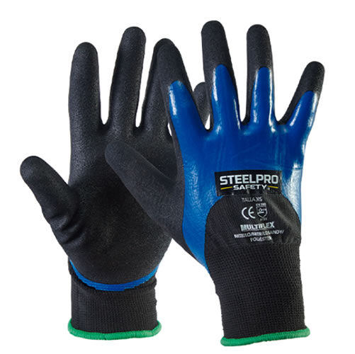 Guantes Steelpro Multiflex Nitrilo Sandy Extra